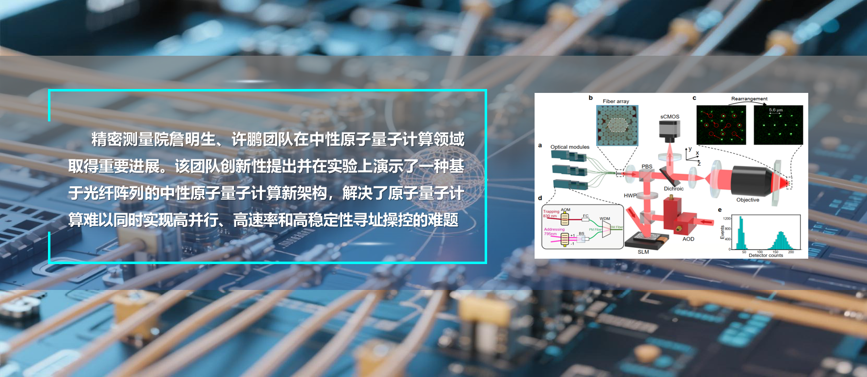 evo真人视讯实现基于光纤阵列的中性原子量子计算新架构